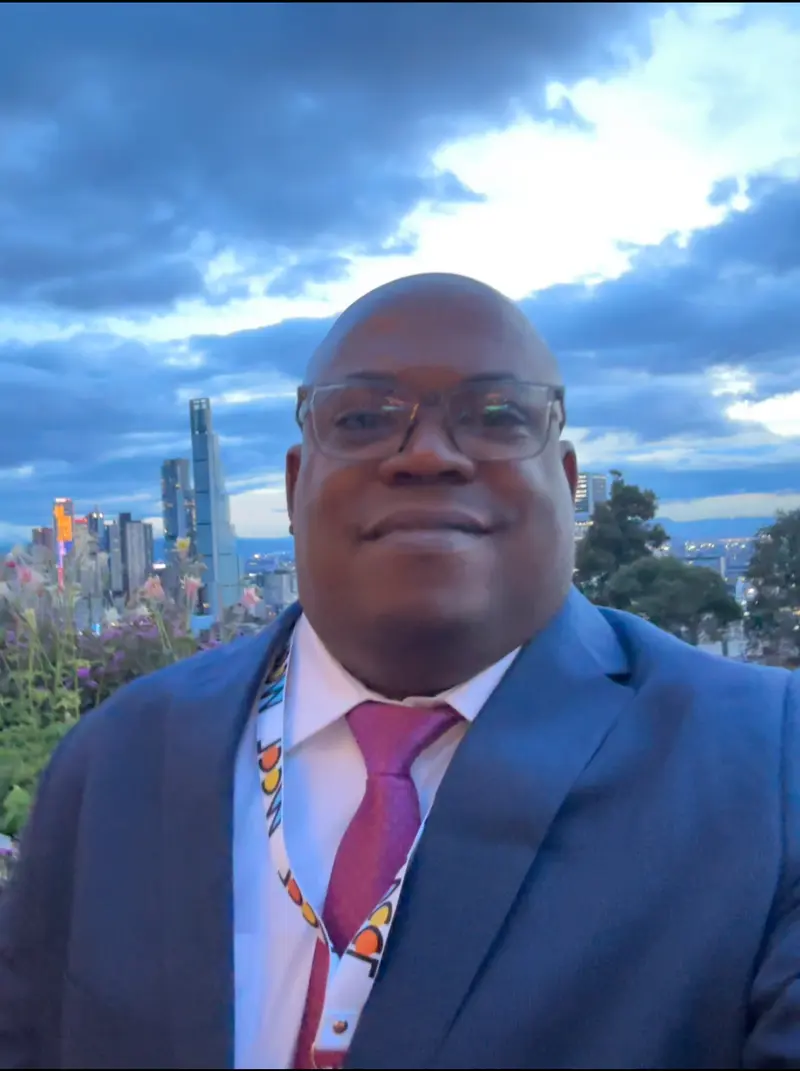 Yackson Eustaquio Chaverra Mena en Bogotá, en el marco del XII Congreso Mundial de Derecho Constitucional